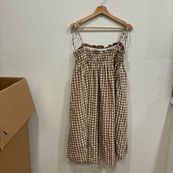 Petal & Pup Brown Gingham Dress - Picture 4 of 5
